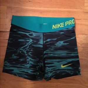 Nike pro spandex shorts